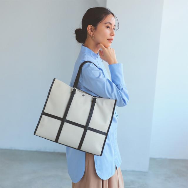 トプカピ（TOPKAPI）/【Breath TOPKAPI】FRAME フレーム レザーベルト トートバッグ　A4 / 軽量_6