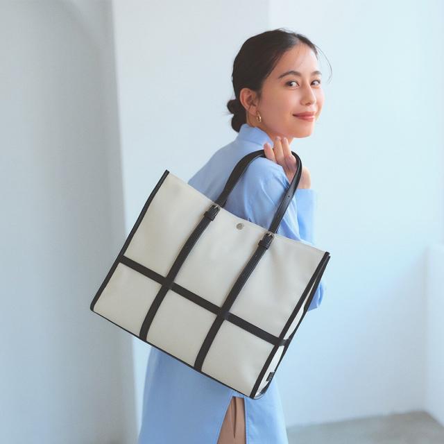 トプカピ（TOPKAPI）/【Breath TOPKAPI】FRAME フレーム レザーベルト トートバッグ　A4 / 軽量_1
