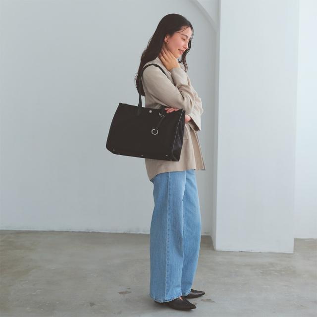 トプカピ（TOPKAPI）/【Breath TOPKAPI】PRIM ナイロン スクエア チャーム付 トートバッグ A4/軽量_2