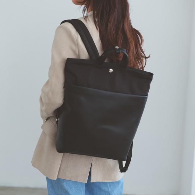 トプカピ（TOPKAPI）/【Breath TOPKAPI】LINEA レザーコンビ リュック バックパック　A4 / 軽量