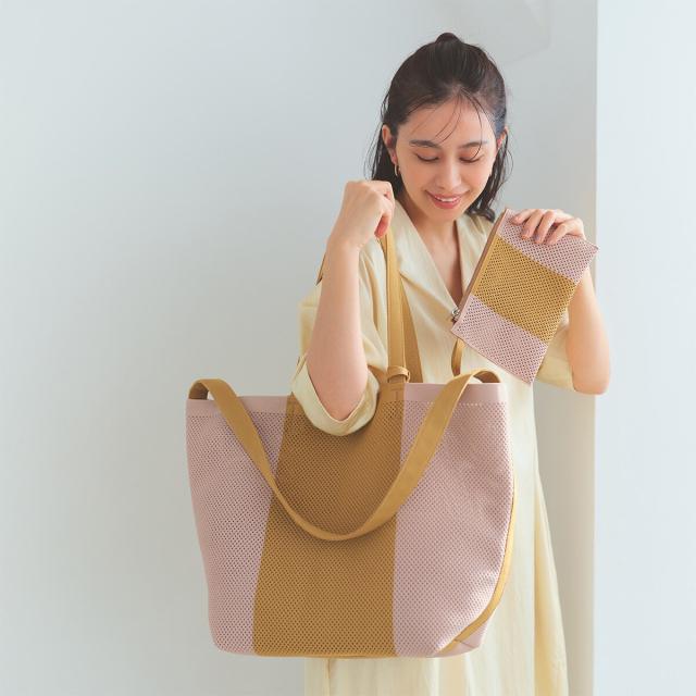 トプカピ（TOPKAPI）/【Breath TOPKAPI】ニットジャガード 2way ビッグ トートバッグ 車寄せ付き添い人