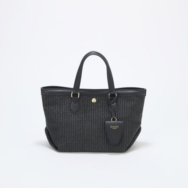 トプカピ（TOPKAPI）/【Breath TOPKAPI】サングラスホルダー付き レザーコンビ カゴトートバッグ M