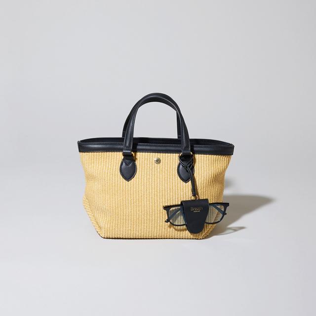 トプカピ（TOPKAPI）/【Breath TOPKAPI】サングラスホルダー付き レザーコンビ カゴトートバッグ M_2