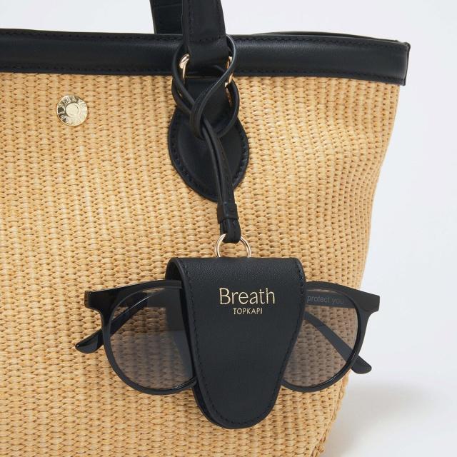 トプカピ（TOPKAPI）/【Breath TOPKAPI】サングラスホルダー付き レザーコンビ カゴトートバッグ M_16