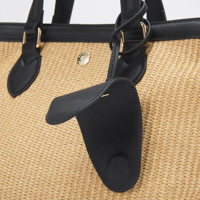 トプカピ（TOPKAPI）/【Breath TOPKAPI】サングラスホルダー付き レザーコンビ カゴトートバッグ M_17