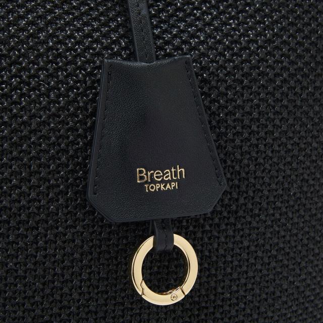 トプカピ（TOPKAPI）/【Breath TOPKAPI】レザーコンビ 雑材風 シンプル トートバッグ チャーム付　A4 軽量_12