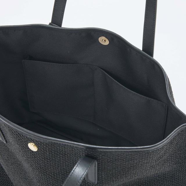 トプカピ（TOPKAPI）/【Breath TOPKAPI】レザーコンビ 雑材風 シンプル トートバッグ チャーム付　A4 軽量_16