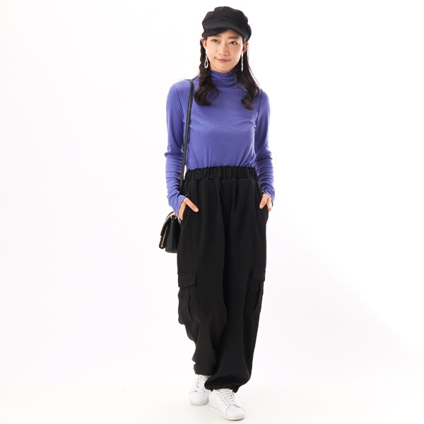MARY QUANT フラップロゴカーゴ パンツ（ブラック） 新品 フラップロゴカーゴ パンツ（カーゴパンツ）｜MARY QUANT