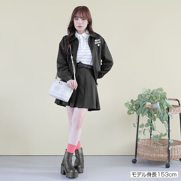 MARY QUANT レトロロゴアップリケ ブルゾン MARY QUANT レトロロゴアップリケ ブルゾン