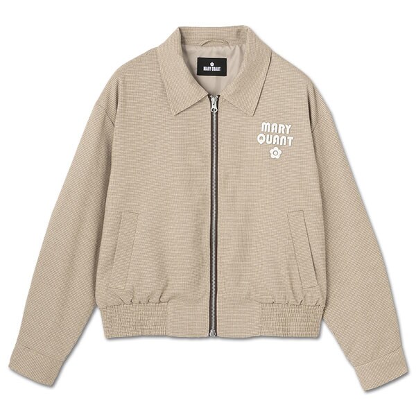 MARY QUANT レトロロゴアップリケ ブルゾン マリークワント MARY QUANT モルペコロゴワッペン ブルゾン