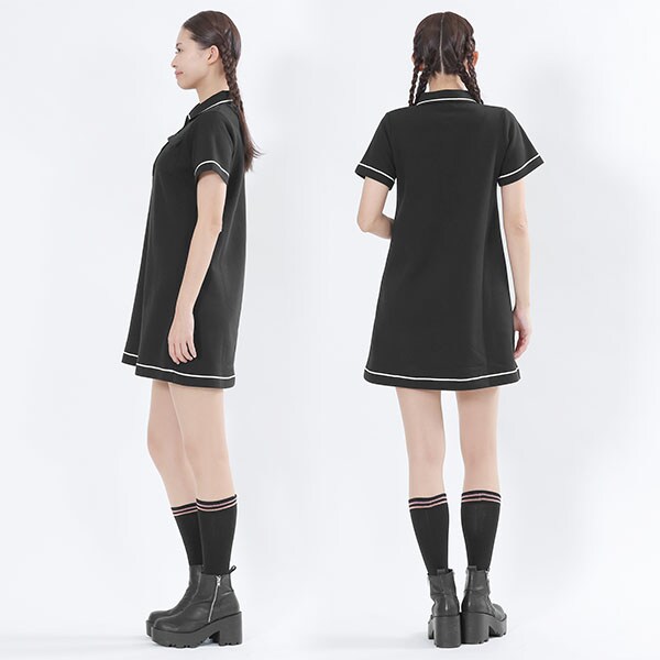 マリークワント デイジーエポボタンラインテープポロ ワンピース マリークワント（MARY QUANT）/デイジーエポボタンラインテープ