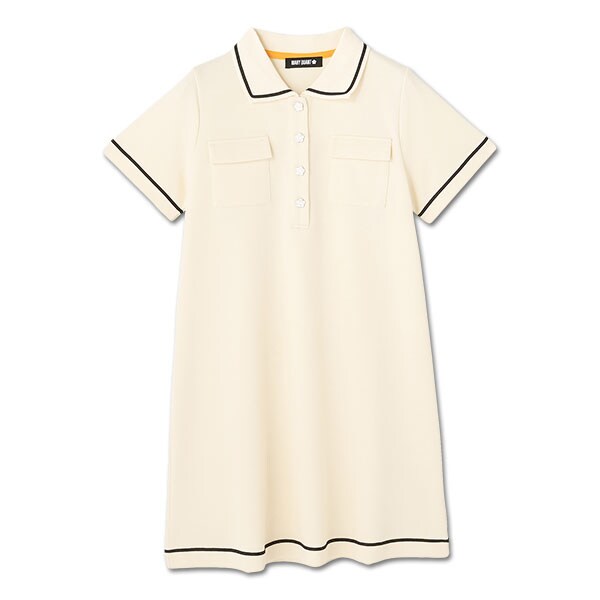 マリークワント デイジーエポボタンラインテープポロ ワンピース デイジーエポボタンラインテープポロワンピース - #MARYQUANT