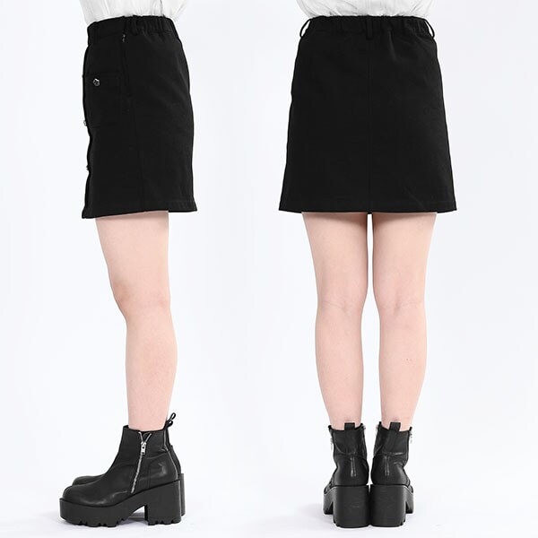 マリークワント（MARY QUANT）/エポデイジーボタンデニムミニ スカート_4