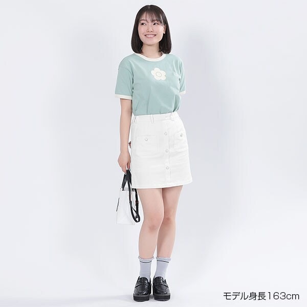 マリークワント（MARY QUANT）/エポデイジーボタンデニムミニ スカート_1