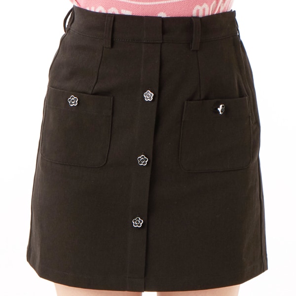 マリークワント（MARY QUANT）/エポデイジーボタンデニムミニ スカート_15