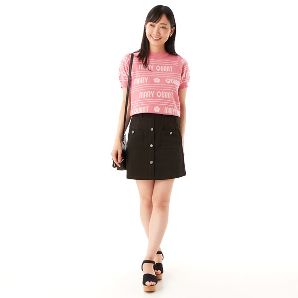 マリークワント（MARY QUANT）/エポデイジーボタンデニムミニ スカート_18