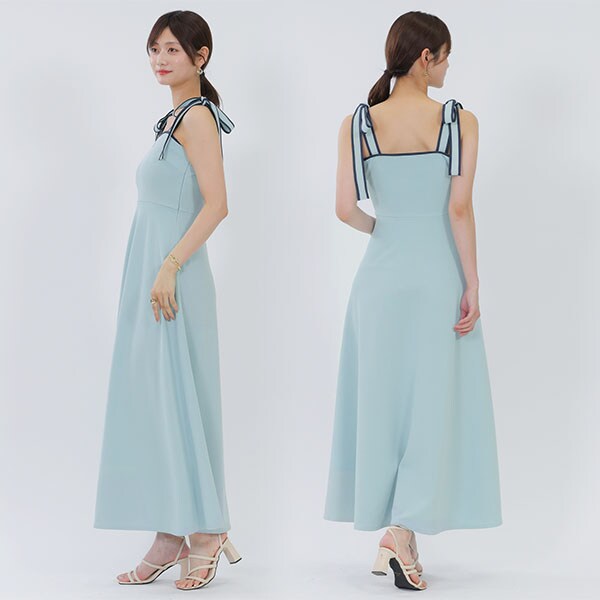 マリークワント（MARY QUANT）/バイカラーリボン ワンピース