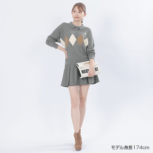 マリークワント（MARY QUANT）/アーガイルポロ プルオーバー