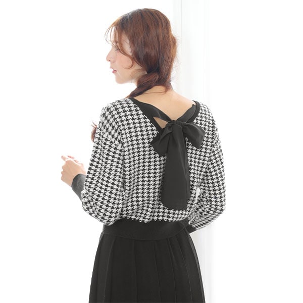 マリークワント（MARY QUANT）/バックリボンニット プルオーバー