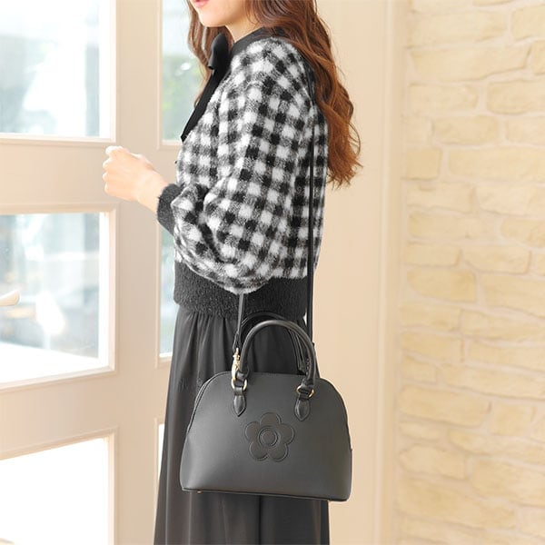 マリークワント（MARY QUANT）/ラウンドシェイプ 2WAYミニトート