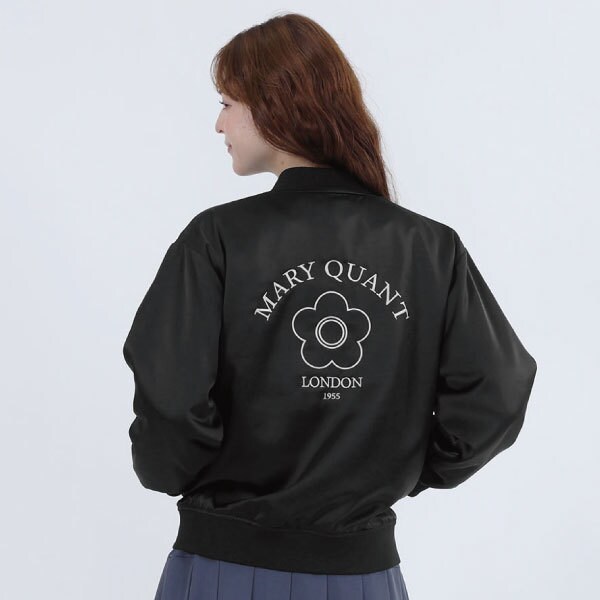 マリークワント（MARY QUANT）/バックロゴサテン ブルゾン
