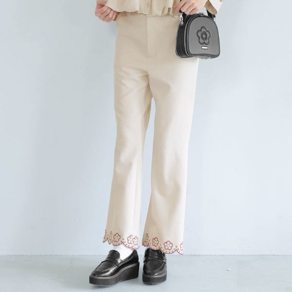 【NEW】マリークワント（MARY QUANT）/デイジースカラップ パンツ