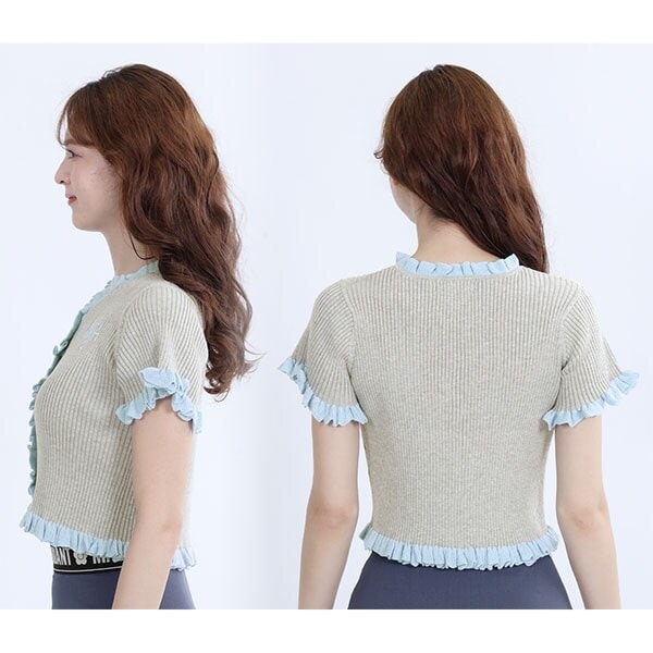 マリークワント（MARY QUANT）/リブフリル カーディガン_8