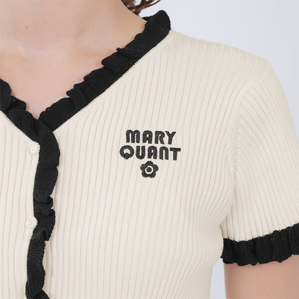 マリークワント（MARY QUANT）/リブフリル カーディガン_12
