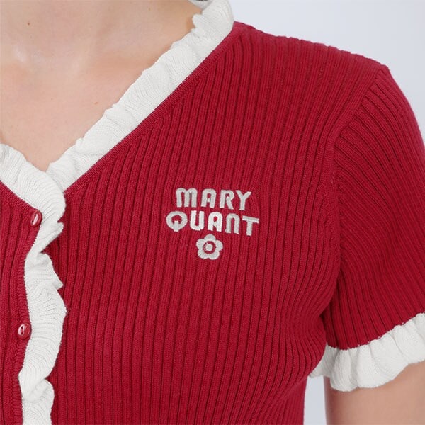 マリークワント（MARY QUANT）/リブフリル カーディガン_15
