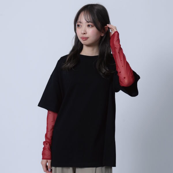 マリークワント 新作完売色 レアアイテム新品シアーブラックプルオーバー 送料込み マリークワント（MARY QUANT）/シアーフロッキー プルオーバーの通販は