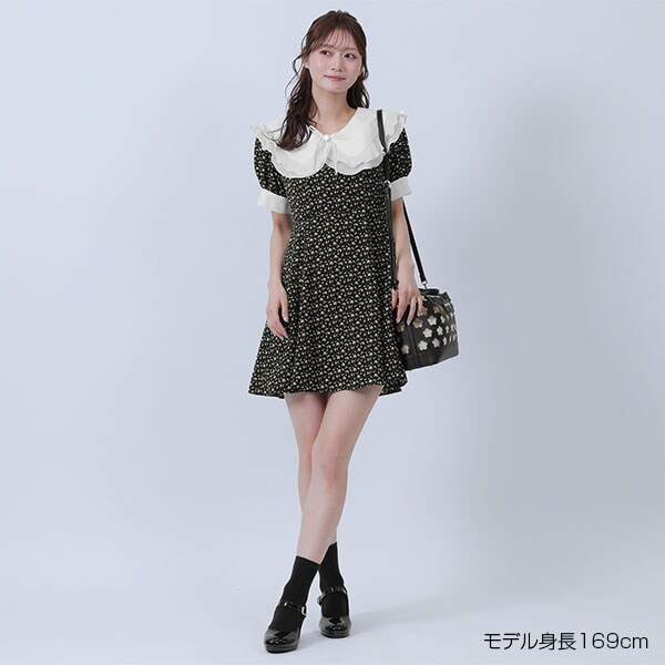 マリークワント（MARY QUANT）/ビッグカラーフラワー ワンピース