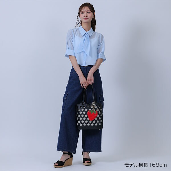 マリークワント（MARY QUANT）/スカーフ付きクロップド ブラウス_16