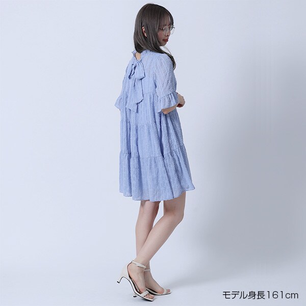 マリークワント（MARY QUANT）/シアーティアードミニ ワンピース
