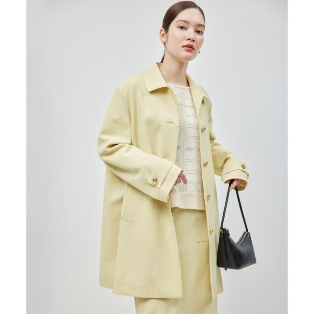 ロペ（ROPE’）/ミドル丈ステンカラーコート《軽量・しわになりにくい・ストレッチ素材》