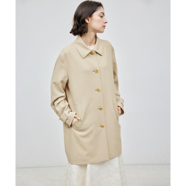 ロペ（ROPE’）/ミドル丈ステンカラーコート《軽量・しわになりにくい・ストレッチ素材》