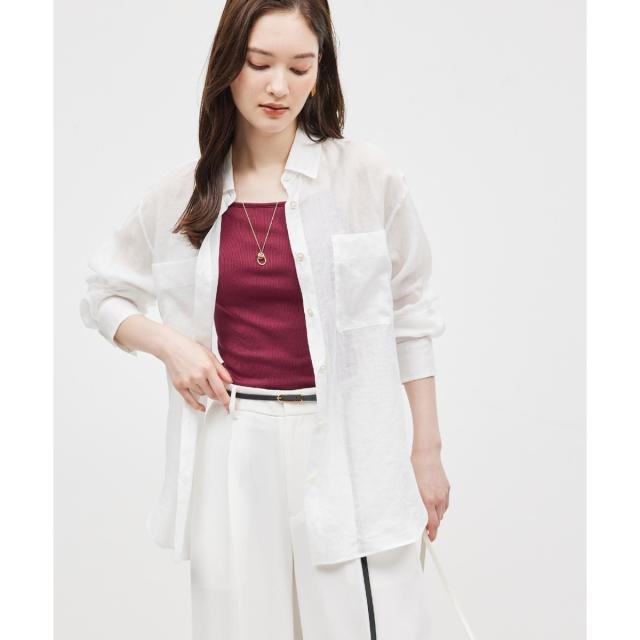 ロペ（ROPE'）/【洗える】ロイヤルラミーレギュラーシャツ【雑誌