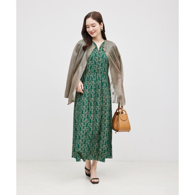 ロペ（ROPE’）/【DEVEAUX】プリントフレアスリーブワンピースの通販は