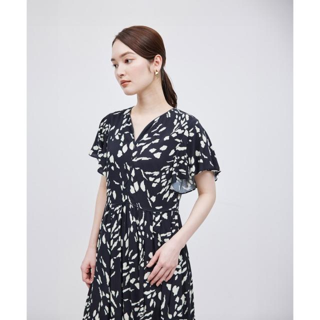 ロペ（ROPE’）/【DEVEAUX】プリントフレアスリーブワンピースの通販は