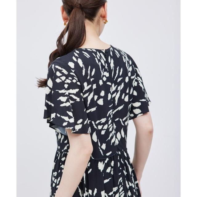 ロペ（ROPE’）/【DEVEAUX】プリントフレアスリーブワンピースの通販は