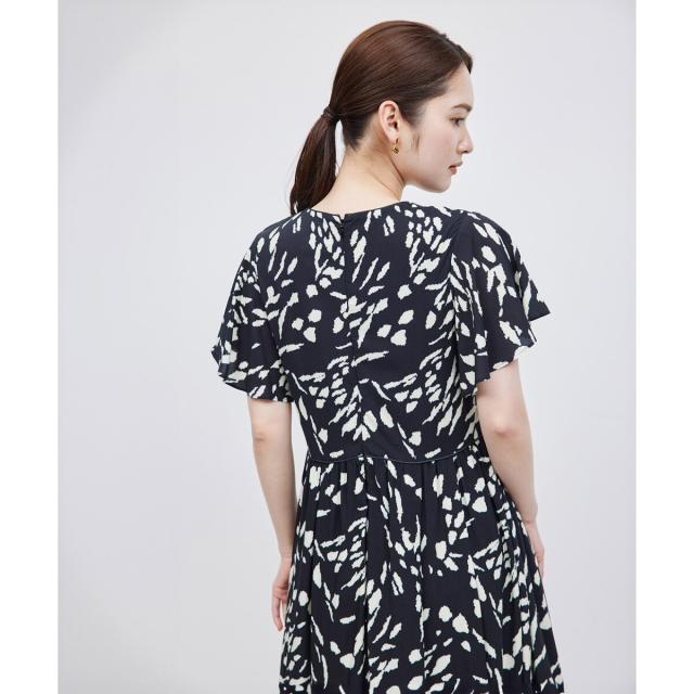 ロペ（ROPE’）/【DEVEAUX】プリントフレアスリーブワンピースの通販は