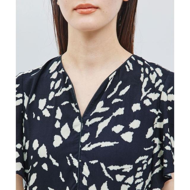 ロペ（ROPE’）/【DEVEAUX】プリントフレアスリーブワンピースの通販は