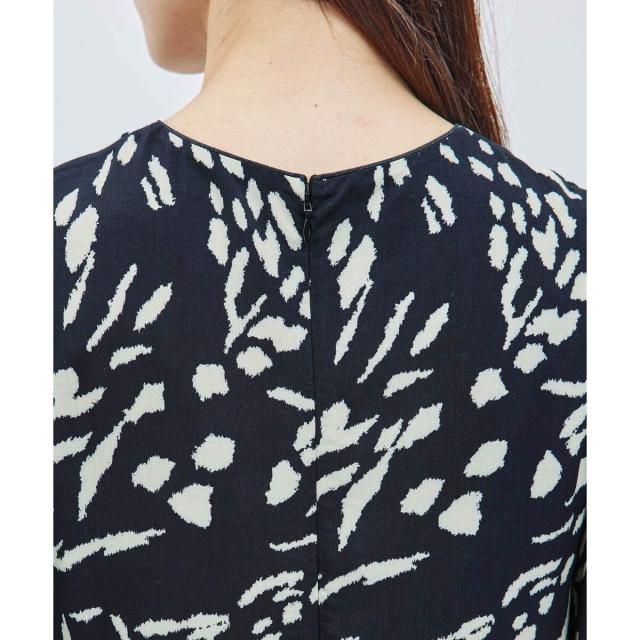 ロペ（ROPE’）/【DEVEAUX】プリントフレアスリーブワンピースの通販は