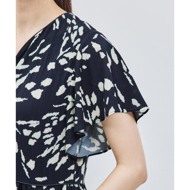 ロペ（ROPE’）/【DEVEAUX】プリントフレアスリーブワンピースの通販は