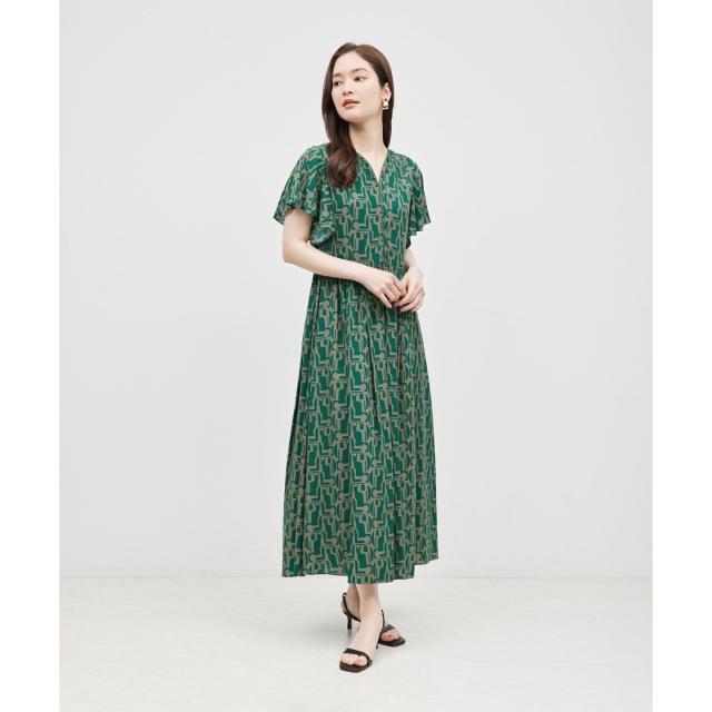 ロペ（ROPE’）/【DEVEAUX】プリントフレアスリーブワンピースの通販は