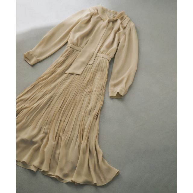 ロペ（ROPE’）/ジョーゼットシフォンプリーツワンピース・25AW
