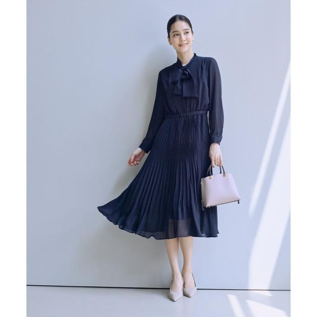 ロペ（ROPE’）/ジョーゼットシフォンプリーツワンピース・25AW