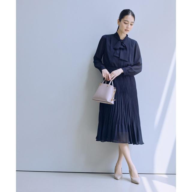 ロペ（ROPE’）/ジョーゼットシフォンプリーツワンピース・25AW