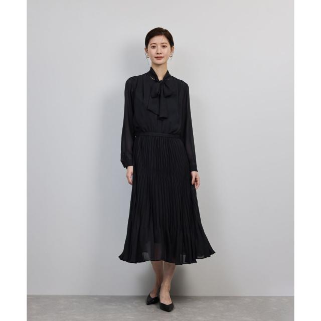 ロペ（ROPE’）/ジョーゼットシフォンプリーツワンピース・25AW