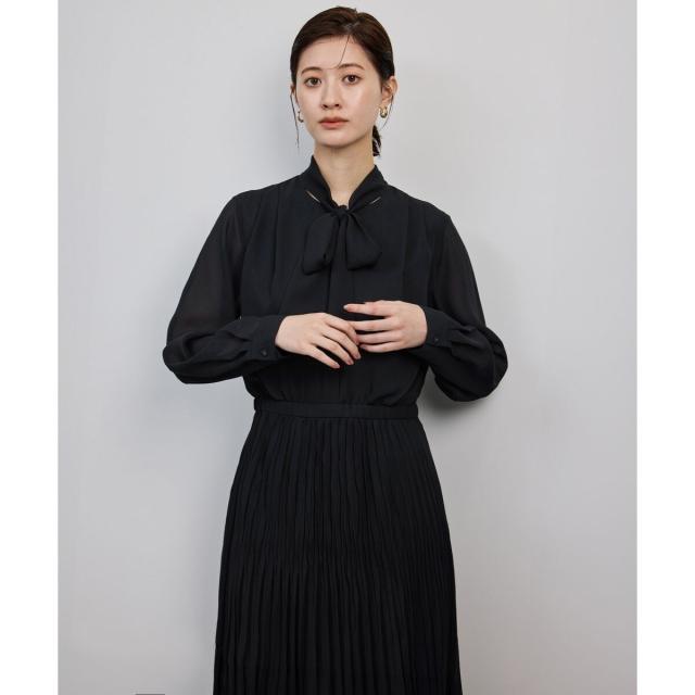 ロペ（ROPE’）/ジョーゼットシフォンプリーツワンピース・25AW