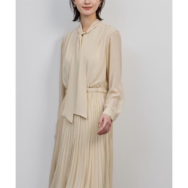 ロペ（ROPE’）/ジョーゼットシフォンプリーツワンピース・25AW